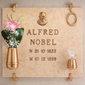 Vaso portafiori per lapide – Linea Cotile – Bronzo