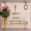 Lampada votiva per lapidi - Linea Olla - Bronzo - immagine 2