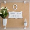 Vaso portafiori per lapide - Linea Decoro - Finitura bianco - Porcellana - immagine 2