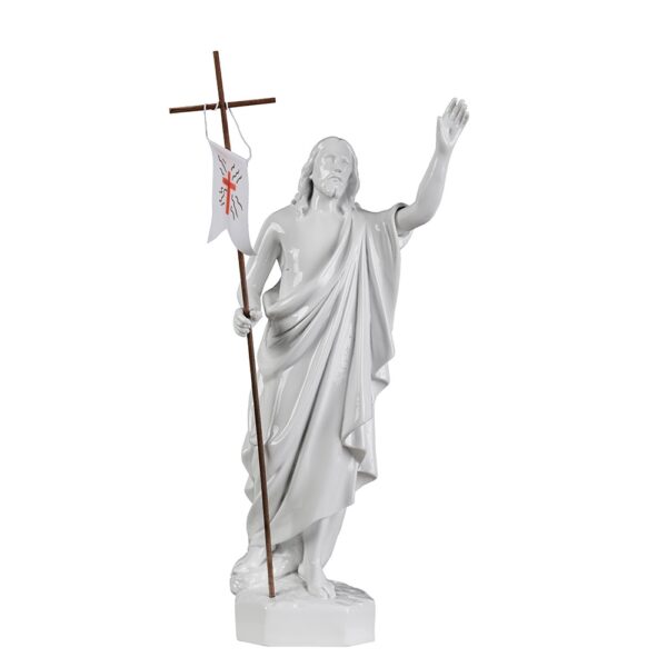 Statua del Cristo Risorto - Polvere di marmo (quarzo spagnolo) - immagine 2
