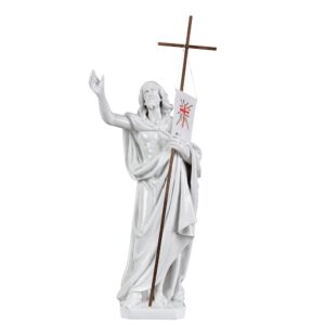 Statua Cristo Risorto – Polvere di marmo (quarzo spagnolo)