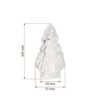 Fiamma vetro - Altezza 14,5 cm - Diametro attacco 5,5 cm - immagine 2