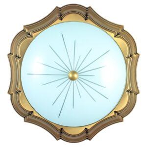 Plafoniera in bronzo – Stile classico – Diametro 40,5 cm