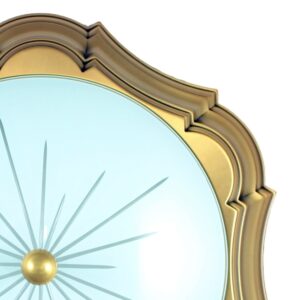 Plafoniera in bronzo – Stile classico – Diametro 40,5 cm