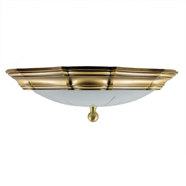 Plafoniera in bronzo - Stile classico - Diametro 40,5 cm - immagine 3