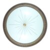 Plafoniera in bronzo - Stile rigato - Diametro 50,6 cm