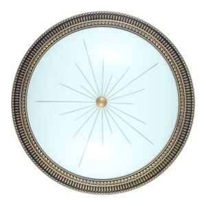 Plafoniera in bronzo – Stile rigato – Diametro 50,6 cm