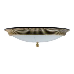 Plafoniera in bronzo – Stile rigato – Diametro 50,6 cm