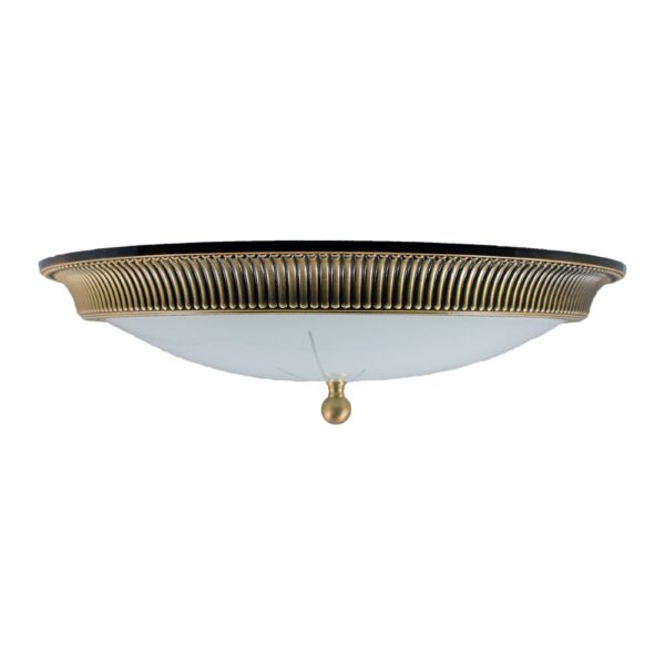Plafoniera in bronzo - Stile rigato - Diametro 50,6 cm - immagine 3