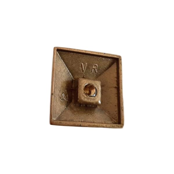 Borchia piramidale semplice in bronzo (non portante) - immagine 2