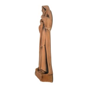 Targa in bronzo per lapide con bassorilievo San Francesco da Paola