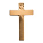 Croci e crocifissi per lapidi - Croce in bronzo semplice