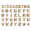 Caratteri in bronzo - Modello Italiano - Finitura Bronzo Lucido  - Segni di punteggiatura (cm 2,5/3)