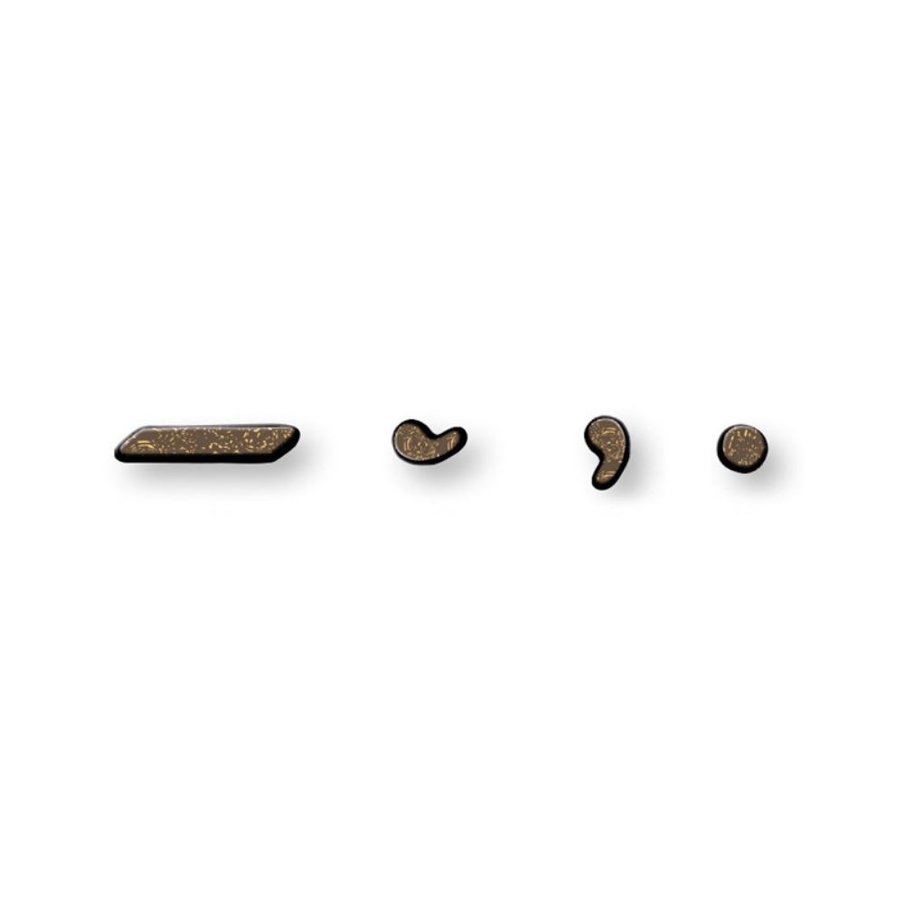 0003554 lettere in bronzo per lapidi finitura bronzo glitter modello romano segni di punteggiatura cm 68 1000