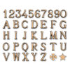 CASELLARIO - Caratteri in bronzo - Modello Romano - Finitura Bronzo Lucido (cm 2,5)