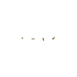 Lettere in bronzo per lapidi – Finitura Bronzo Lucido – Modello Corsivo Palatino  – Segni di punteggiatura (Segni di punteggiatura – cm 3)